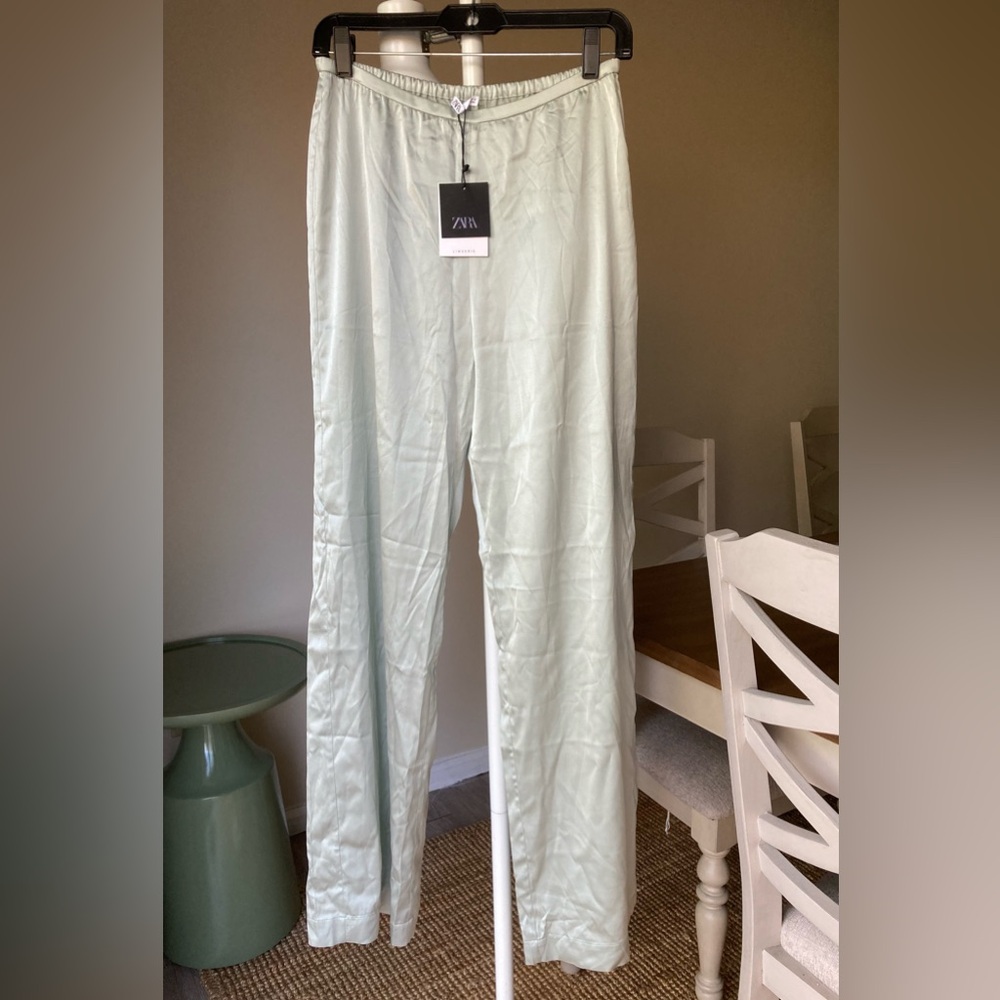 NWT ZARA HOME SILK PANTS WOMEN PAJAMA RETAIL 💲179